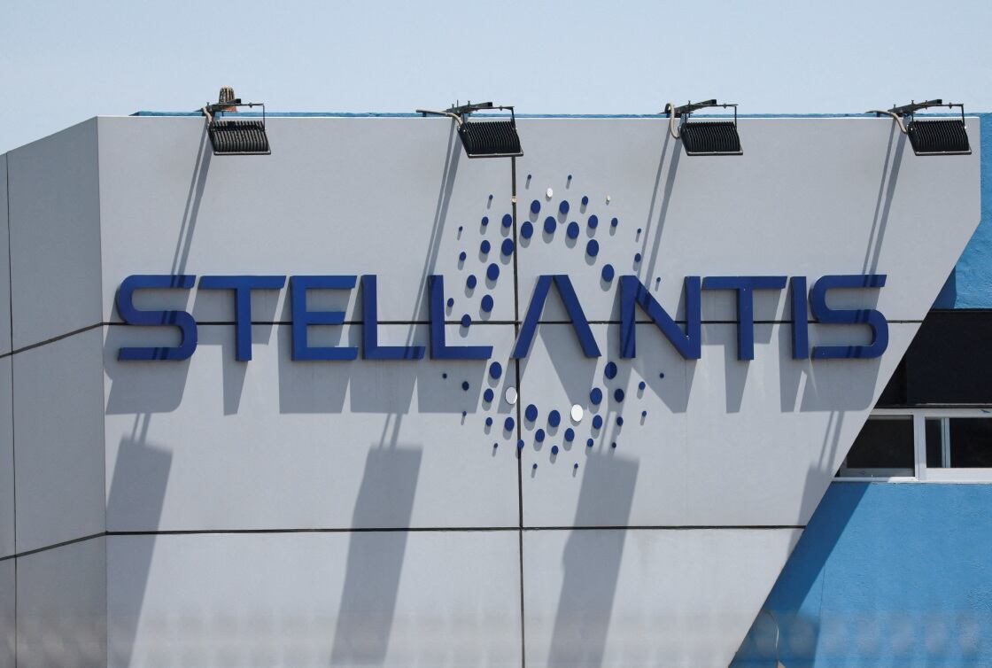The Stellantis logo is pictured at one of its assembly plants in Toluca, Mexico. Picture: REUTERS/HENRY ROMERO