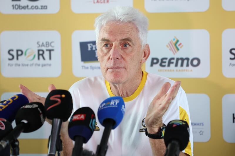 Bafana Bafana coach Hugo Broos. SA are now tied with Benin on 14 points in Group C and are second due to goal difference heading into the final round of qualifiers. Picture: VELI NHLAPO