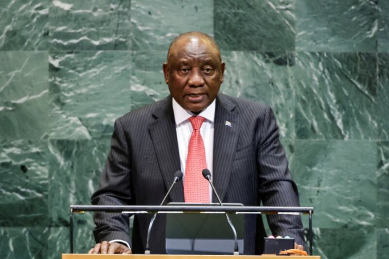President Cyril Ramaphosa. Picture: REUTERS/EDUARDO MUNOZ