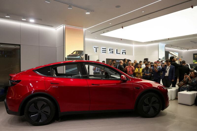A Tesla Model Y car. Picture: REUTERS/Francis Mascarenhas