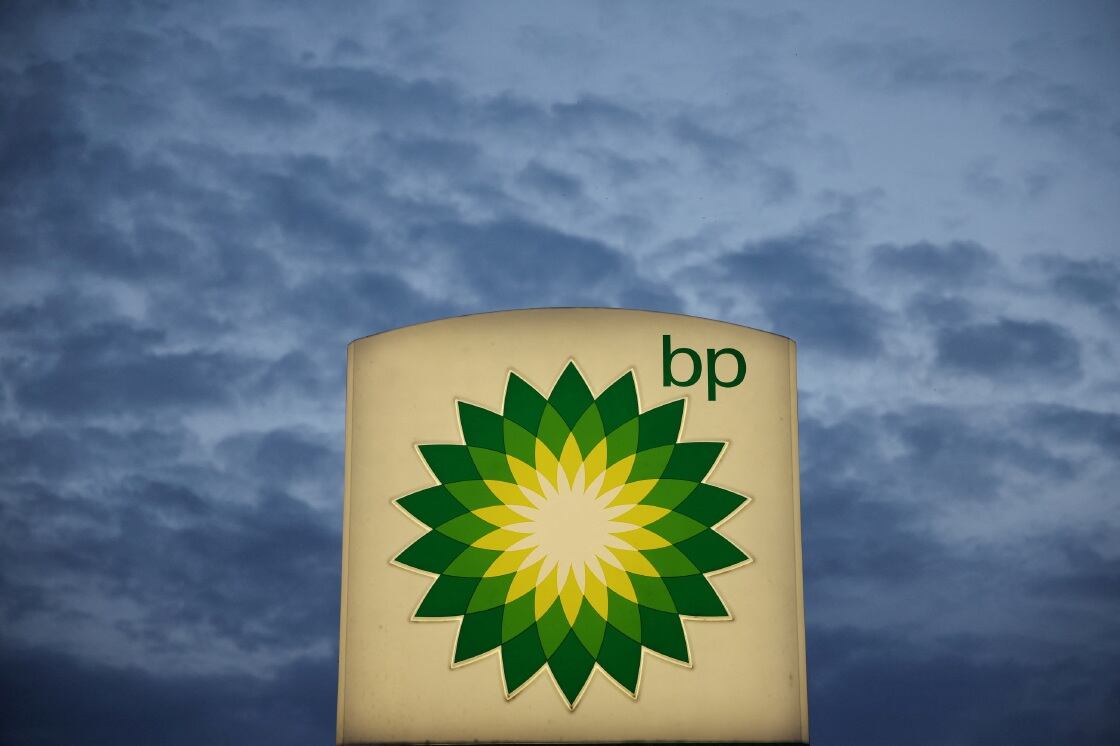 The BP logo is seen e at petrol station in Pienkow, Poland. Picture: REUTERS/KACPER PEMPEL