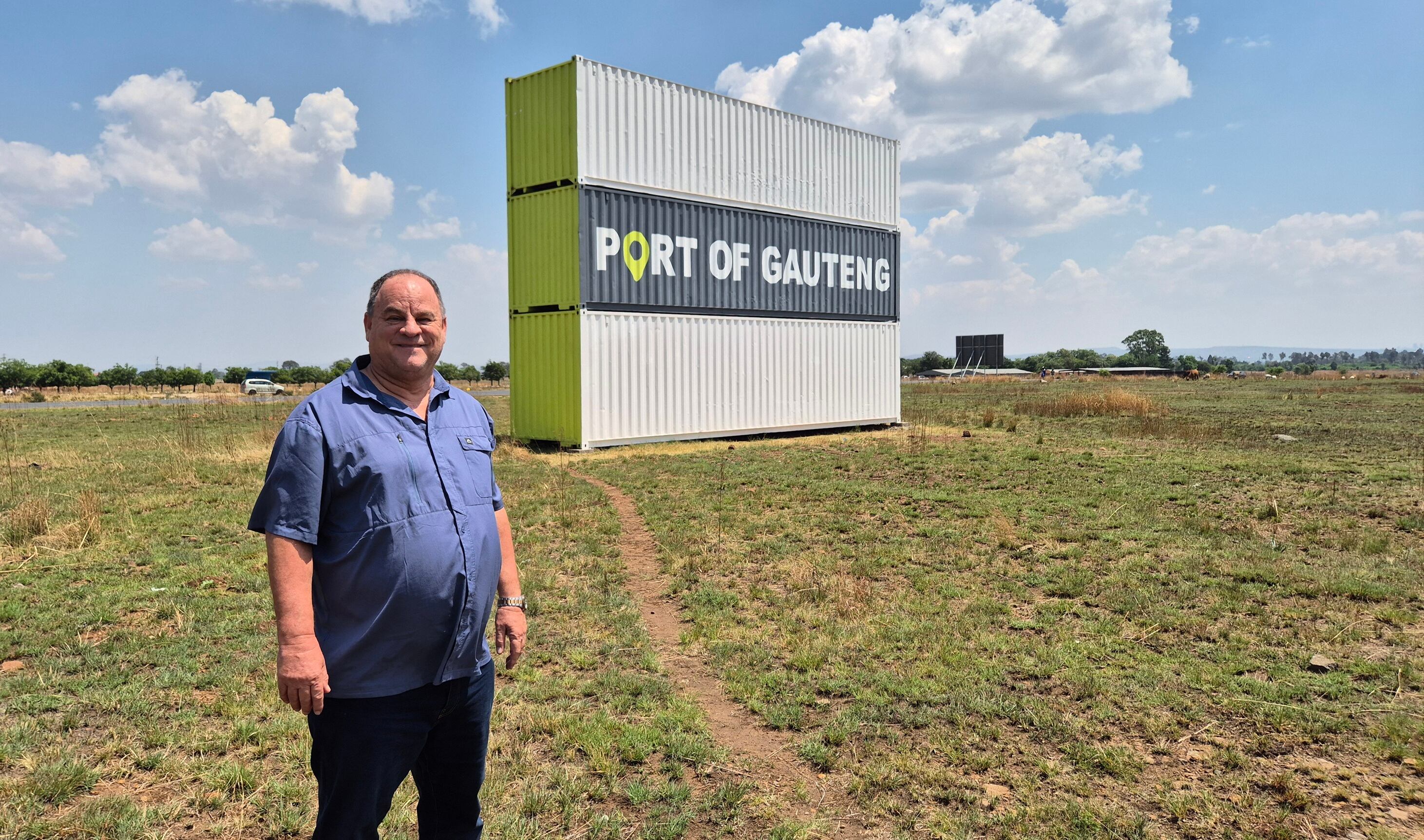 Developer Francois Nortjé said the inland Port of Gauteng could significantly reduce transit times and costs for manufacturers and exporters.
Picture: DENIS DROPPA