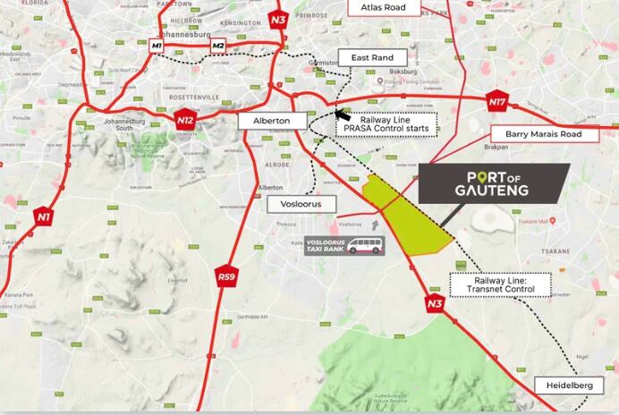 The developer owns large tracts of land designated for the project along the railway line and the N3 freeway.
Picture: SUPPLIED